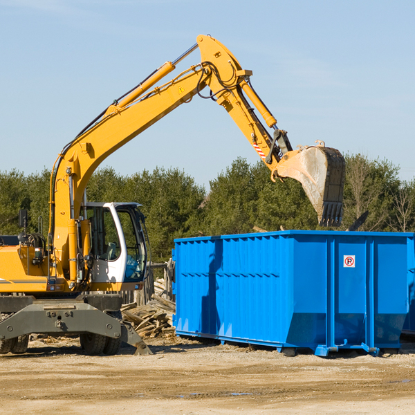 can i choose the location where the residential dumpster will be placed in Hartford County